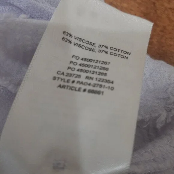 Wilfred fairycore boho distressed sheer cropped embroidered blouse top - Picture 11 of 15